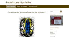 Desktop Screenshot of franziskaner-bensheim.de